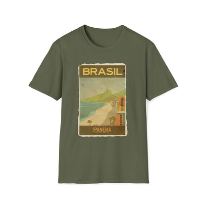 Brasil Travel Retro Vintage Art T-Shirt
