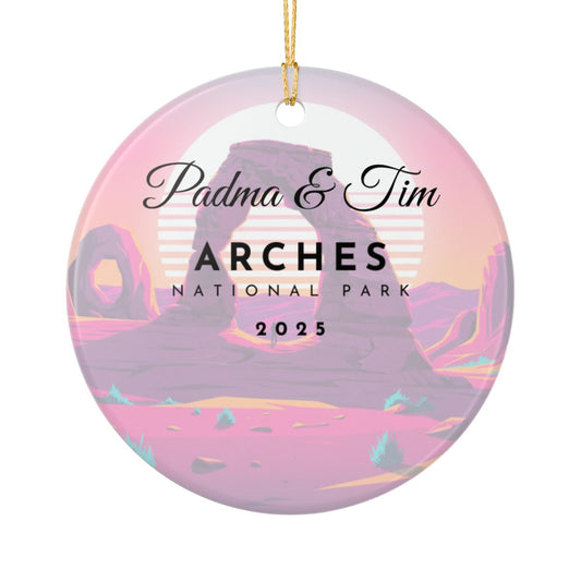 Personalized Arches National Park Ceramic Ornament (2-sided)