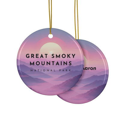 Personalized Great Smoky Mountains Ornament (2-sided)