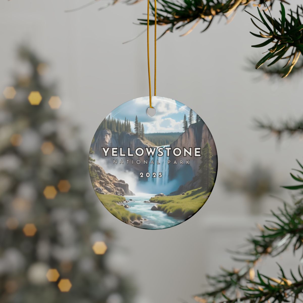 Personalized Yellowstone National Park Ornament (2-sided)