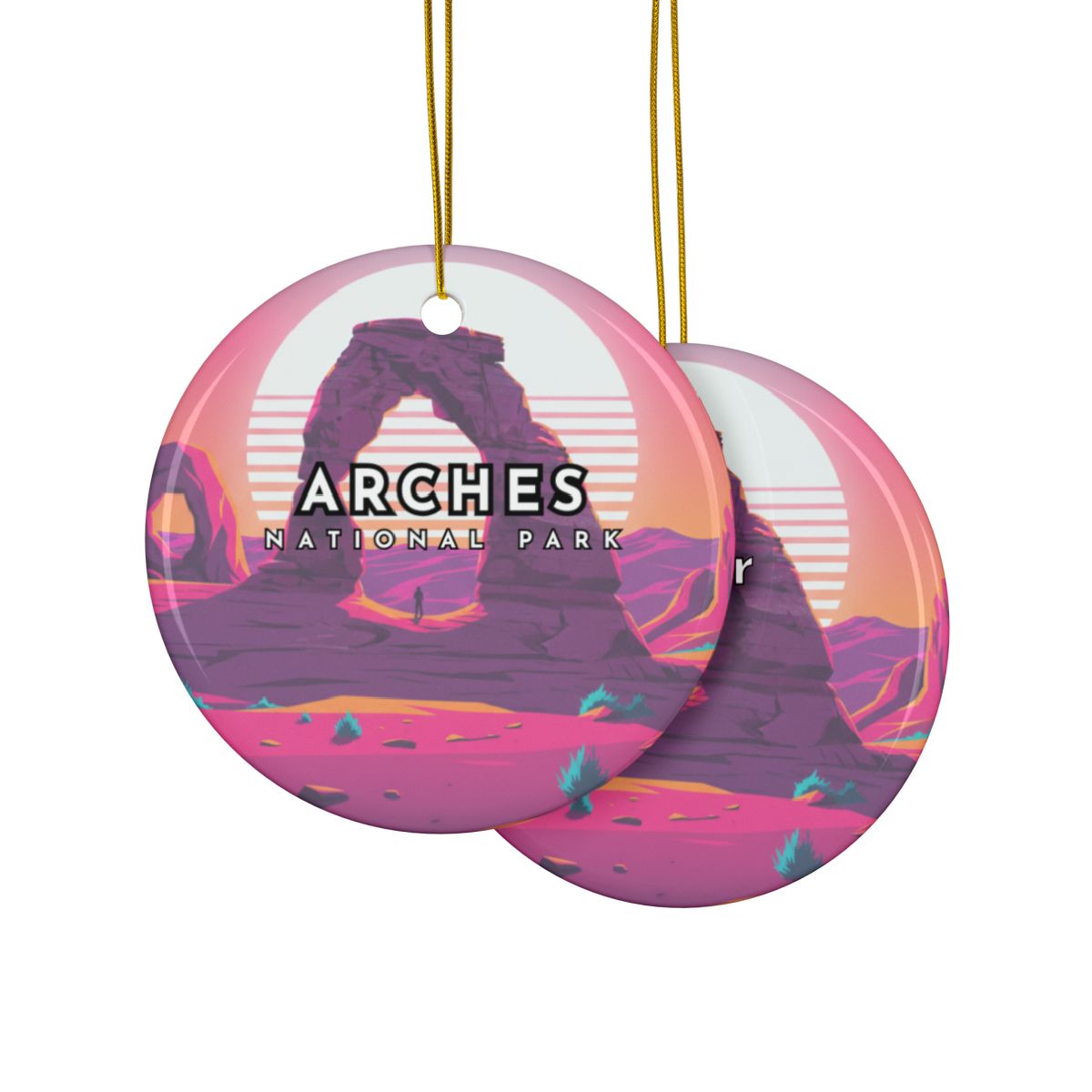 Personalized Arches National Park Ceramic Ornament (2-sided)