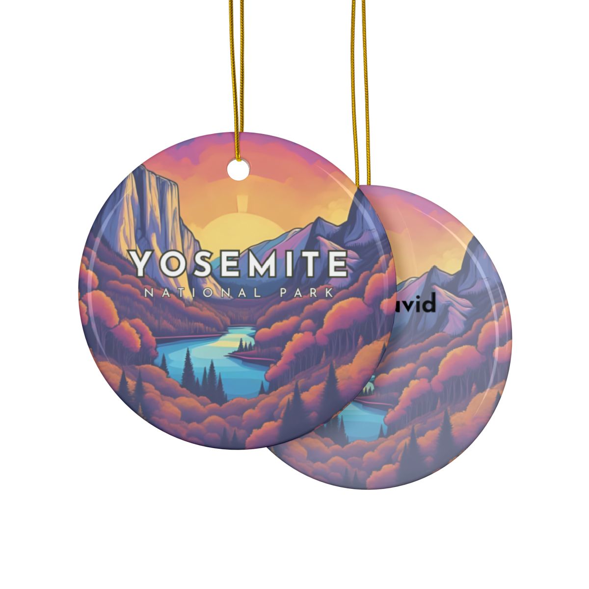 Personalized Yosemite National Park Ornament (2-sided)