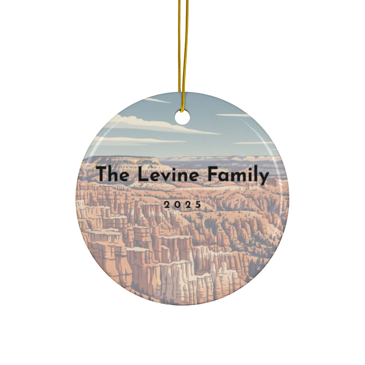 Personalized Bryce Canyon National Park Ceramic Ornament (2-sided)