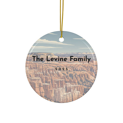Personalized Bryce Canyon National Park Ceramic Ornament (2-sided)