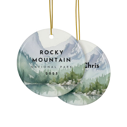 Personalized Rocky Mountain National Park Ornament (2-sided)
