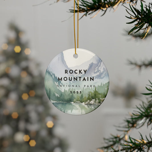 Personalized Rocky Mountain National Park Ornament (2-sided)