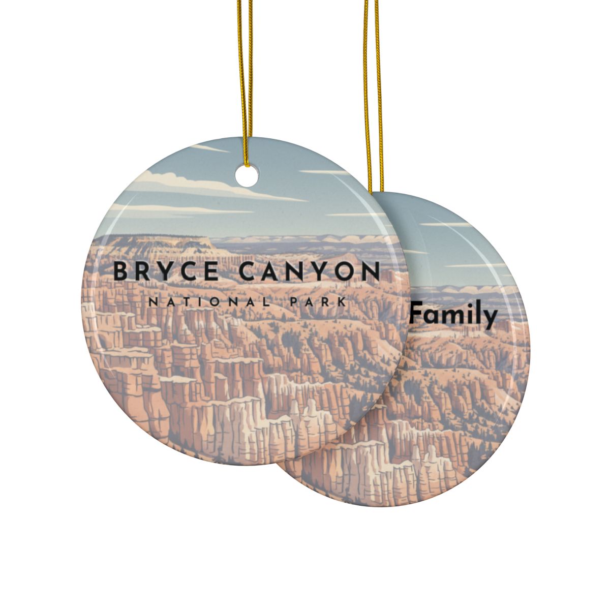 Personalized Bryce Canyon National Park Ceramic Ornament (2-sided)
