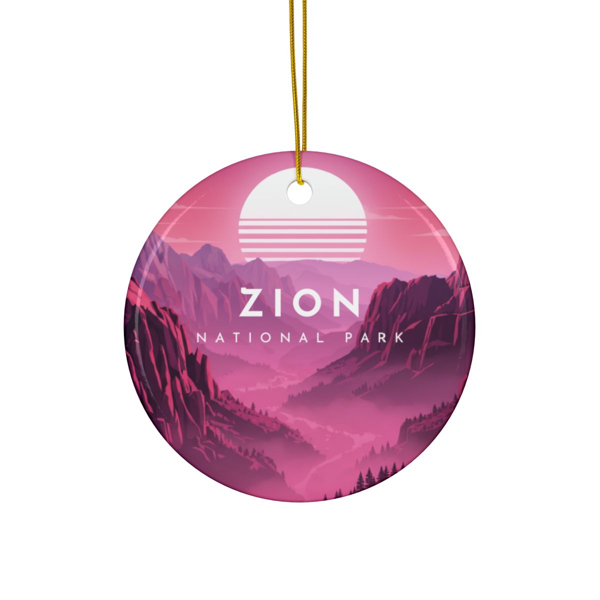 Personalized Zion National Park Ornament (2-sided)