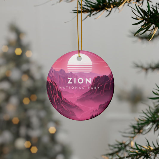 Personalized Zion National Park Ornament (2-sided)