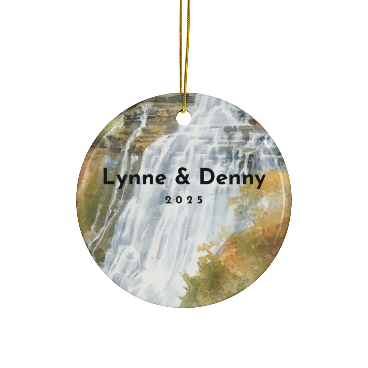 Personalized Cuyahoga Valley National Park Ceramic Ornament (2-sided)
