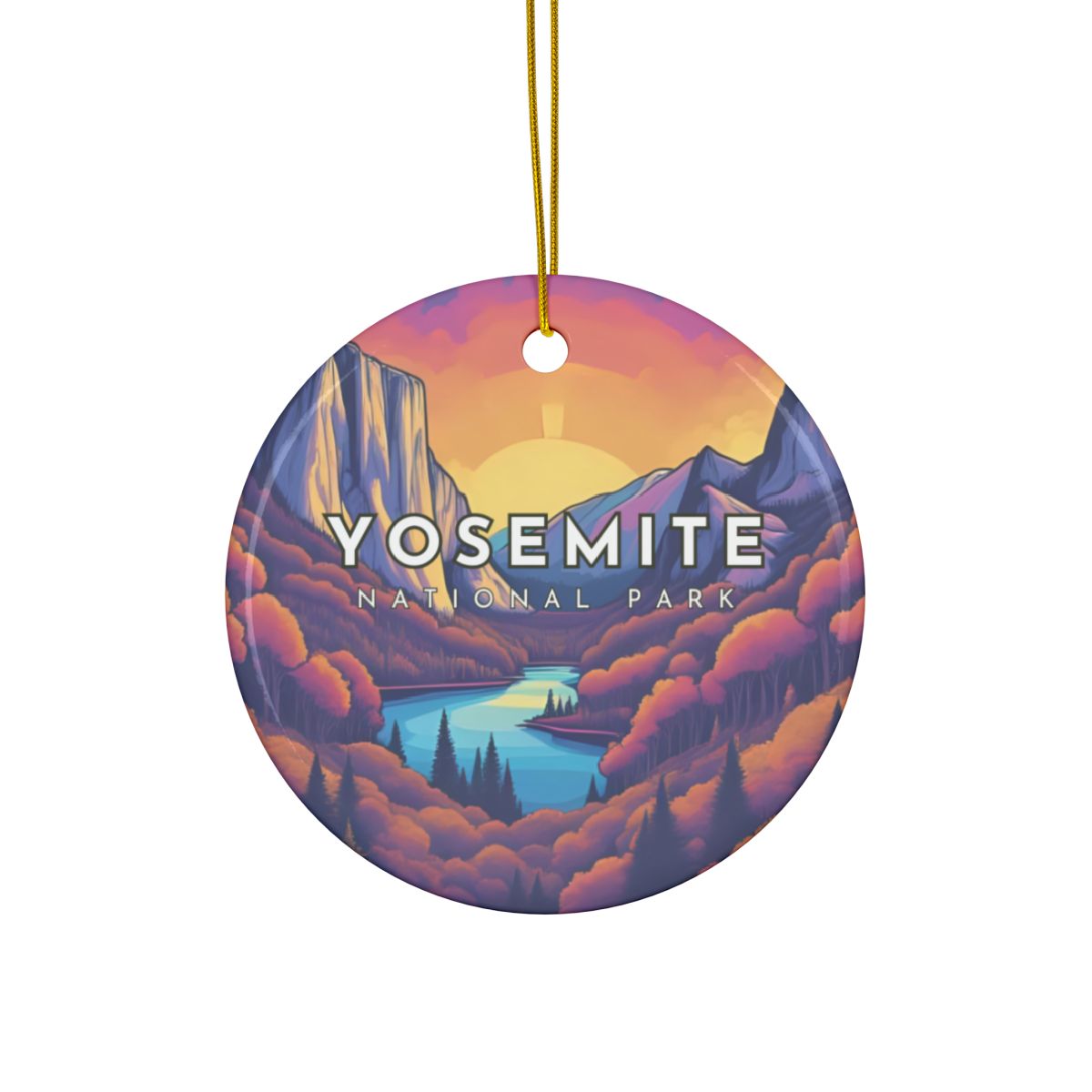 Personalized Yosemite National Park Ornament (2-sided)