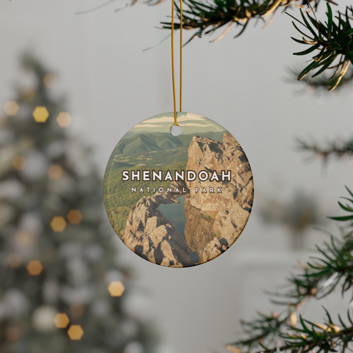 Personalized Shenandoah National Park Ceramic Ornament (2-sided)