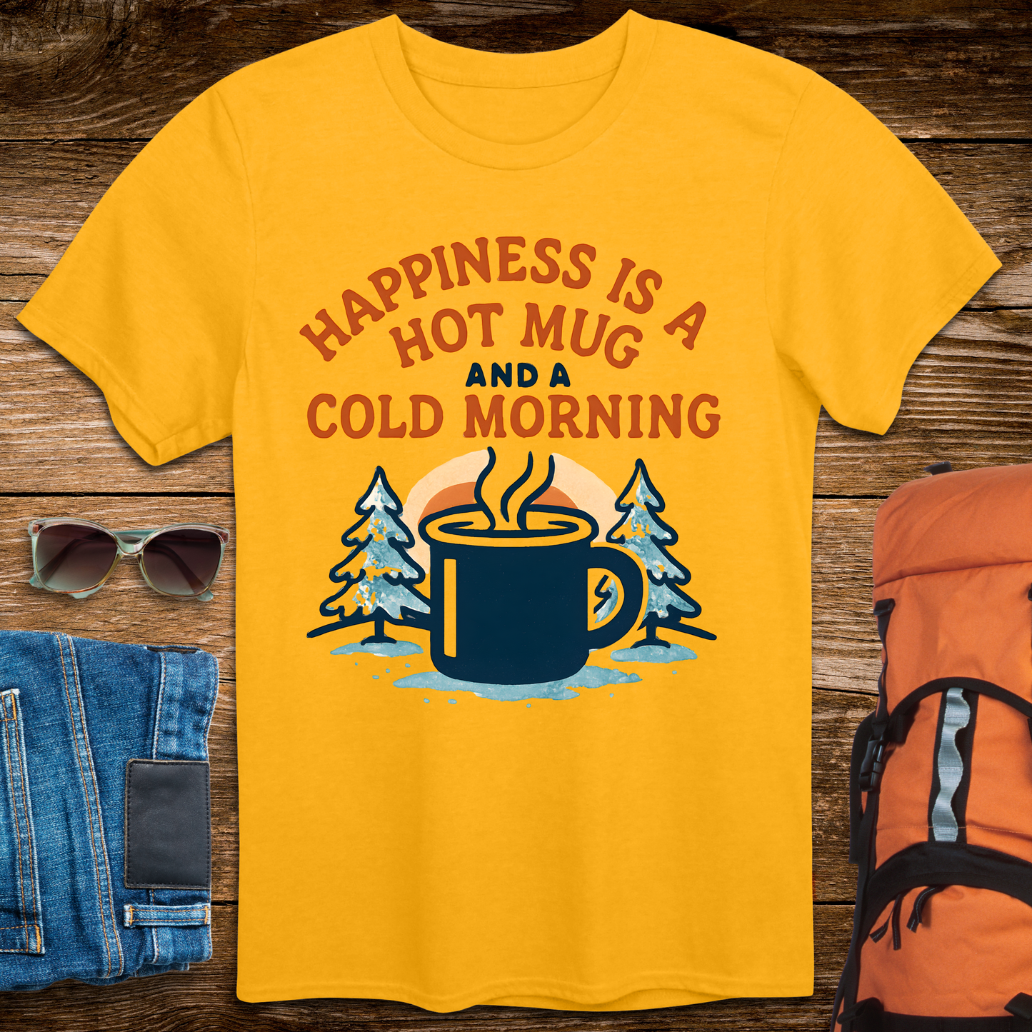 Happiness Is A Hot Mug and A Cold Morning