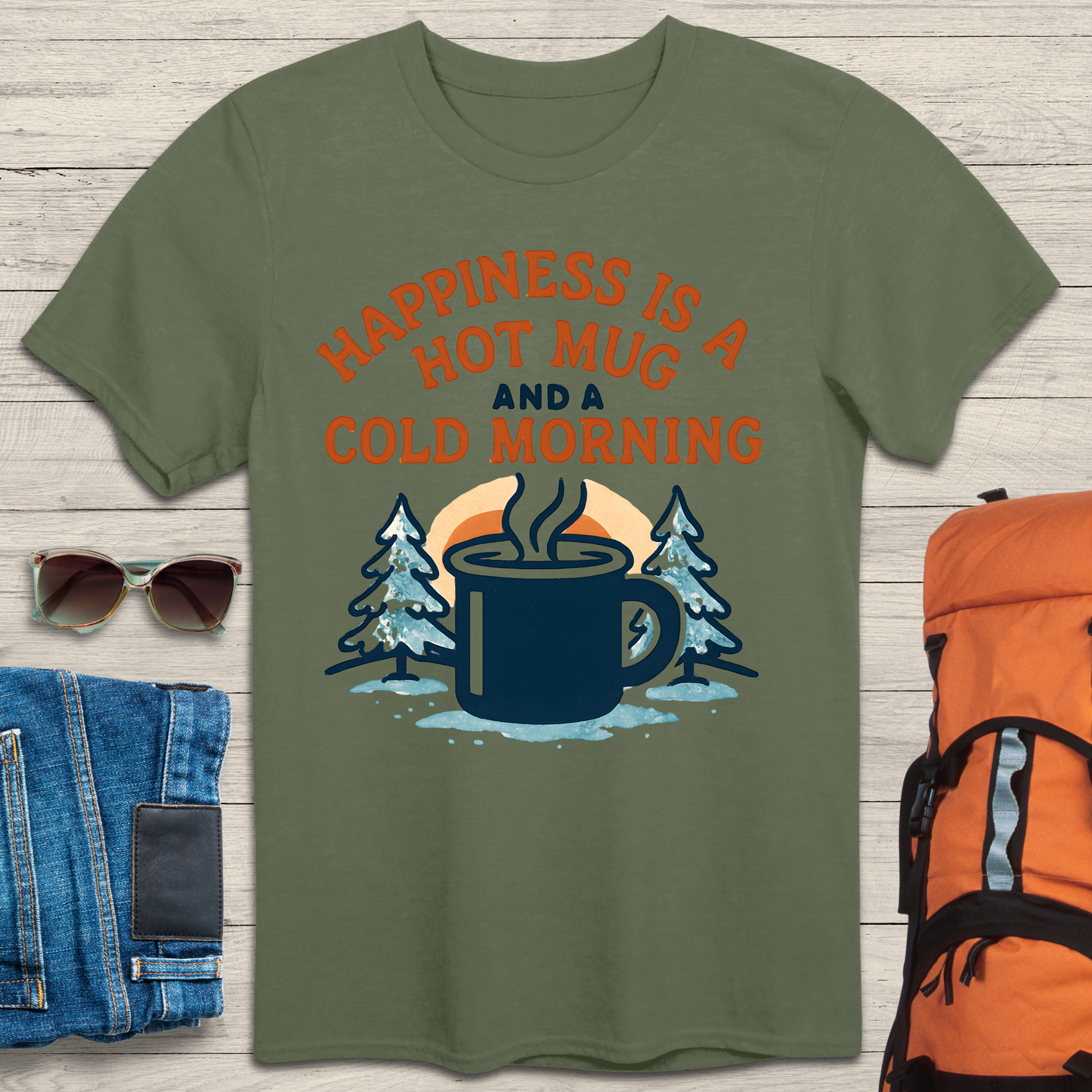 Happiness Is A Hot Mug and A Cold Morning