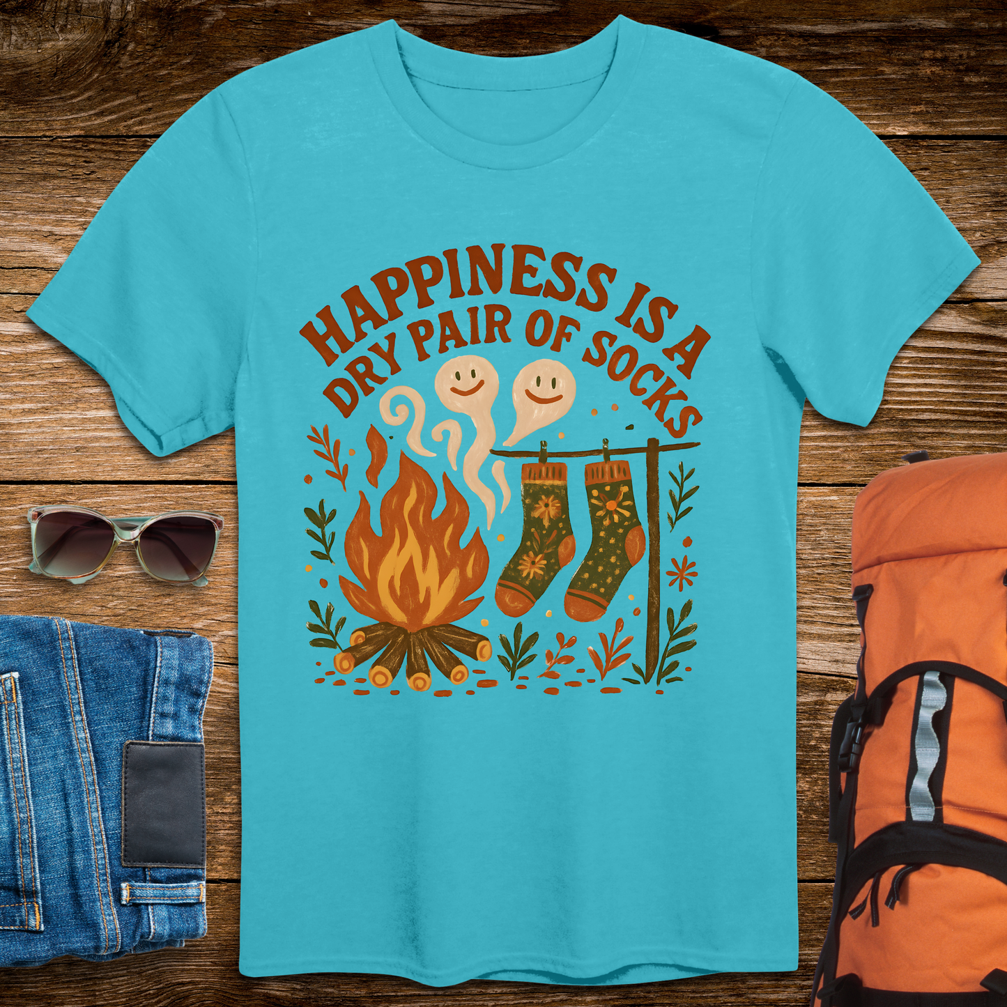 Happiness Is A Dry Pair of Socks