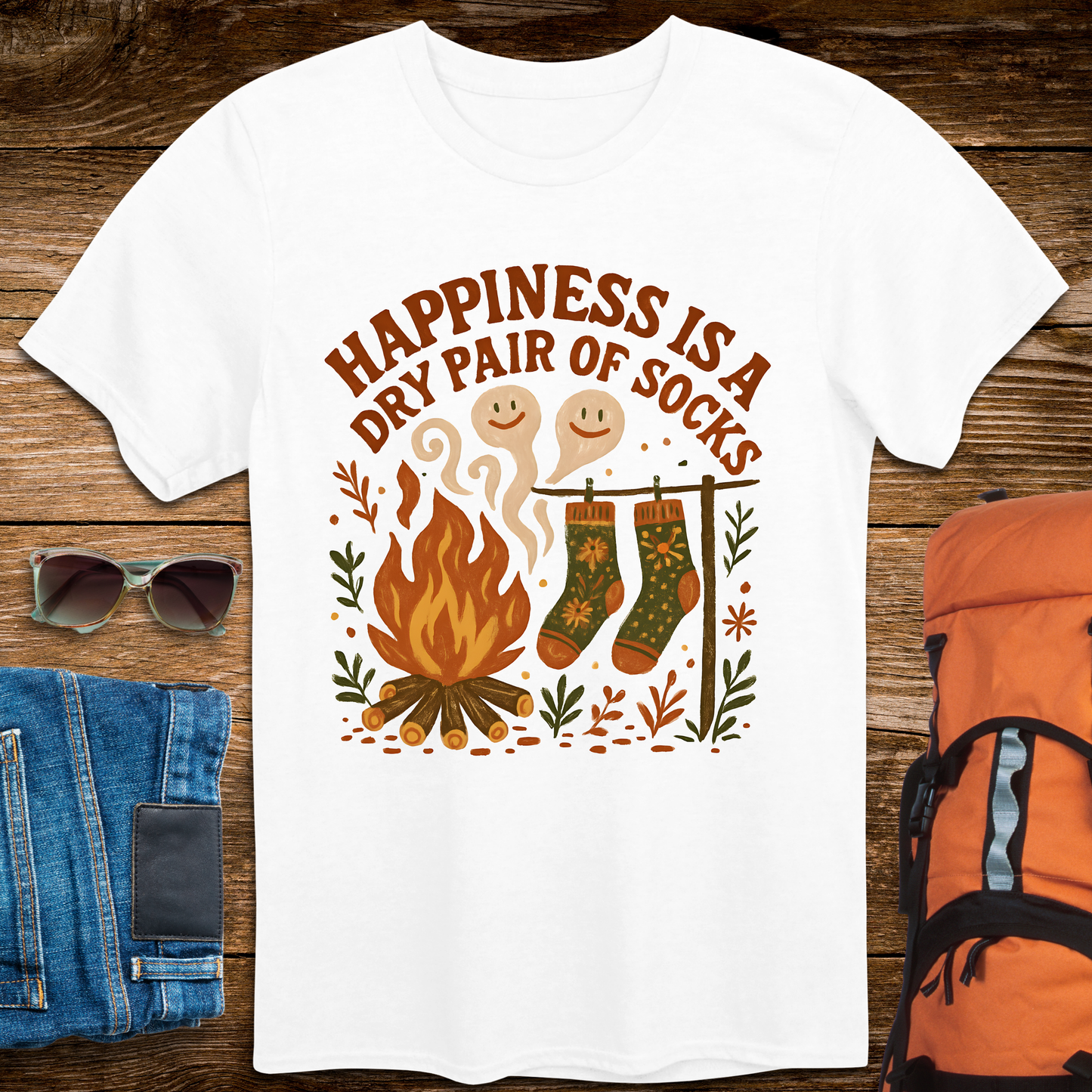 Happiness Is A Dry Pair of Socks