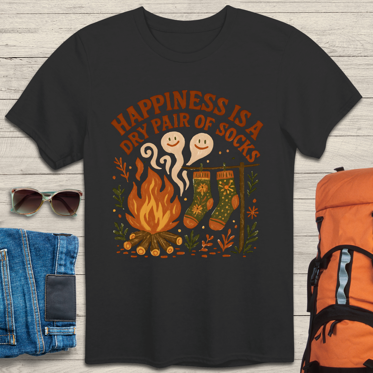 Happiness Is A Dry Pair of Socks