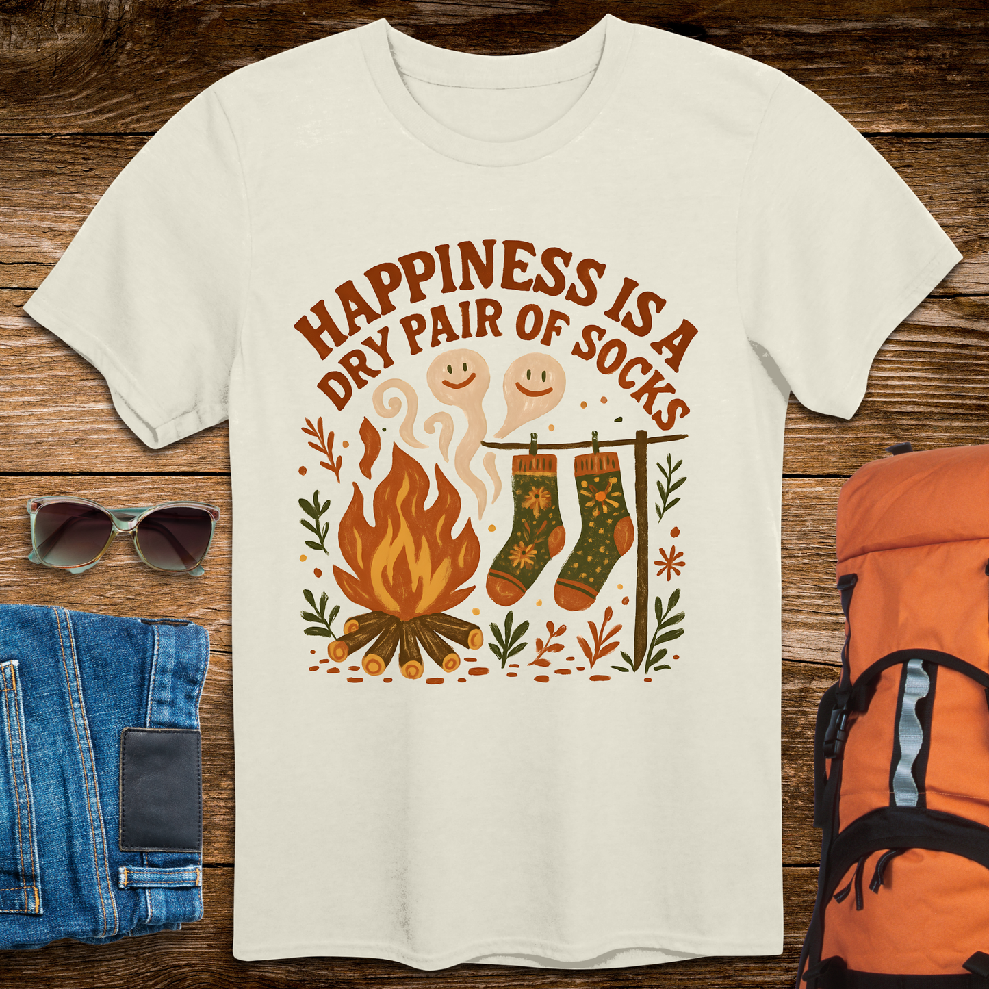 Happiness Is A Dry Pair of Socks