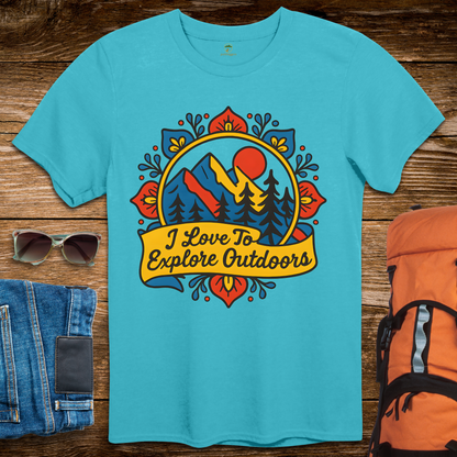 I Love To Explore Outdoors - Bright Colors