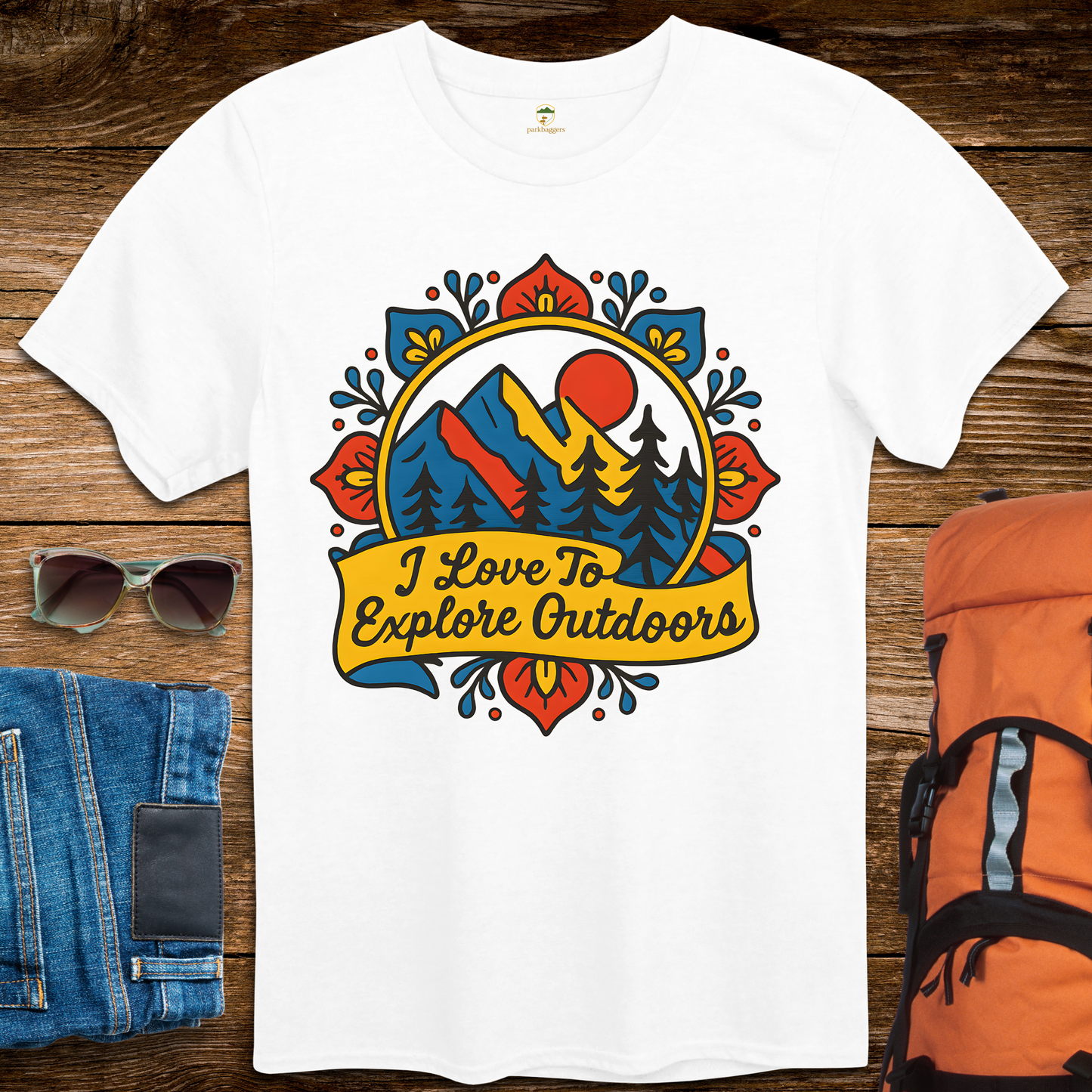 I Love To Explore Outdoors - Bright Colors