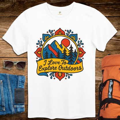 I Love To Explore Outdoors - Bright Colors