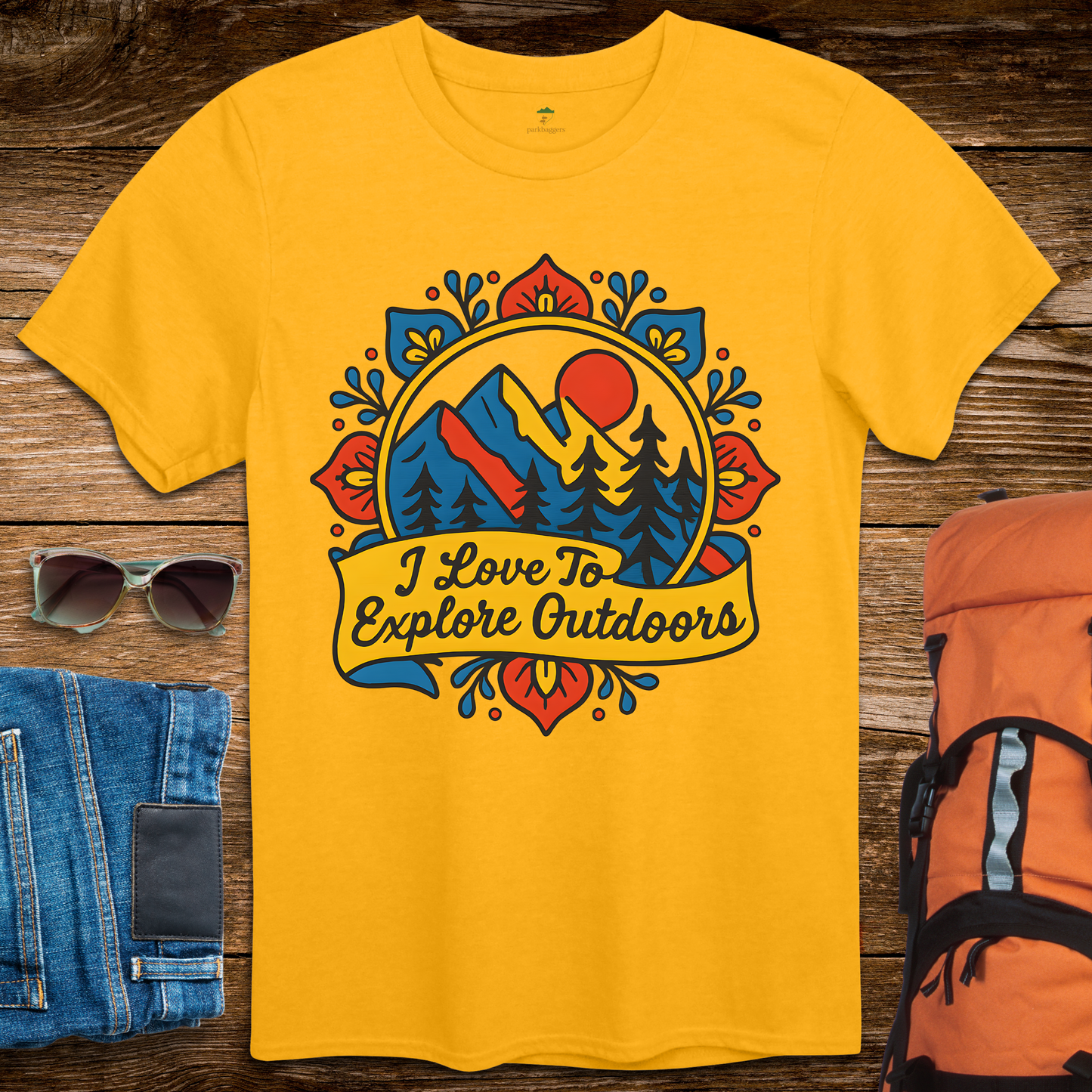 I Love To Explore Outdoors - Bright Colors