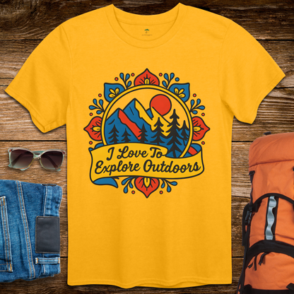 I Love To Explore Outdoors - Bright Colors