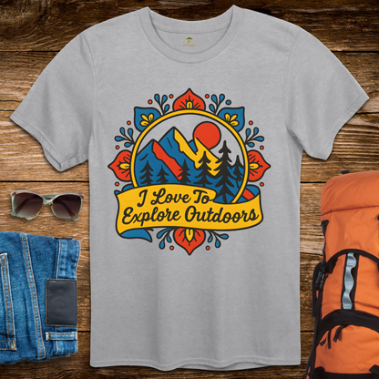 I Love To Explore Outdoors - Bright Colors