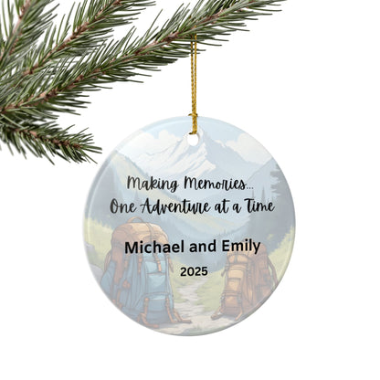 Personalized Making Memories Ceramic Ornament (2-sided)
