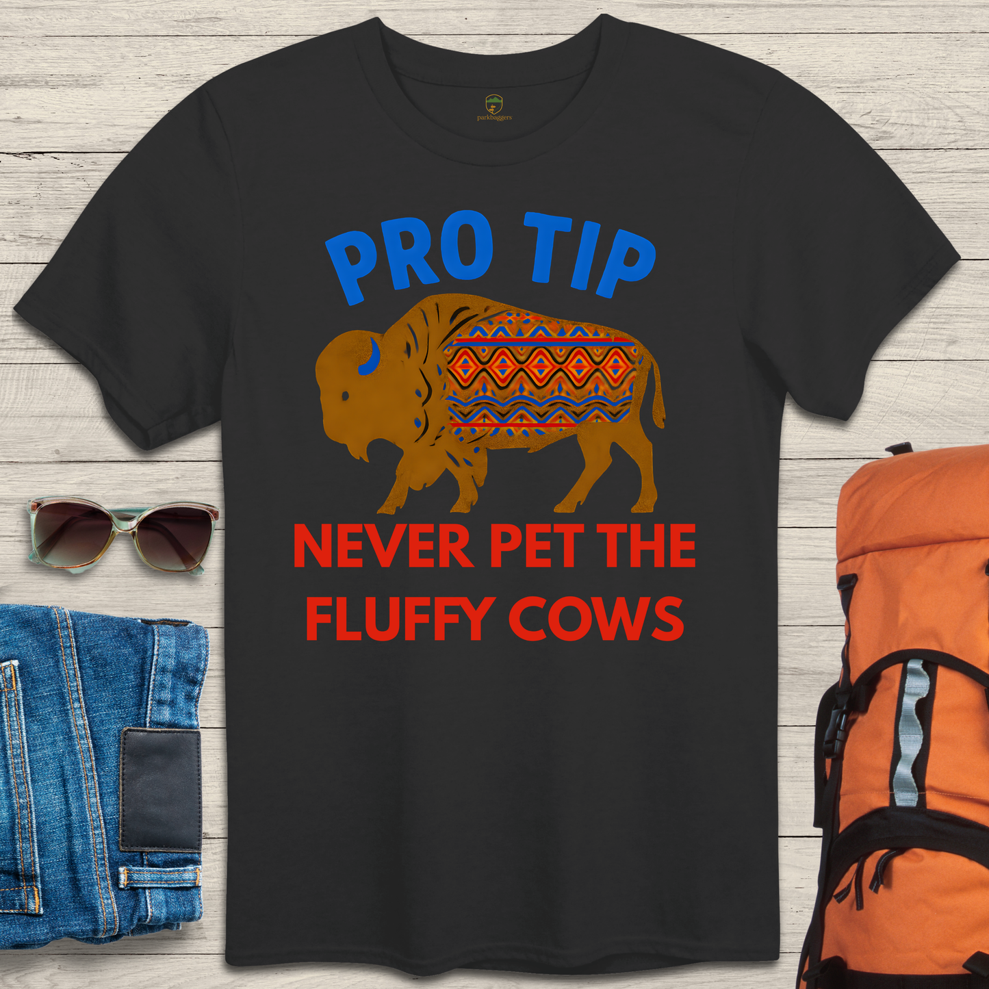 Pro Tip Never Pet The Fluffy Cows - Bright Colors