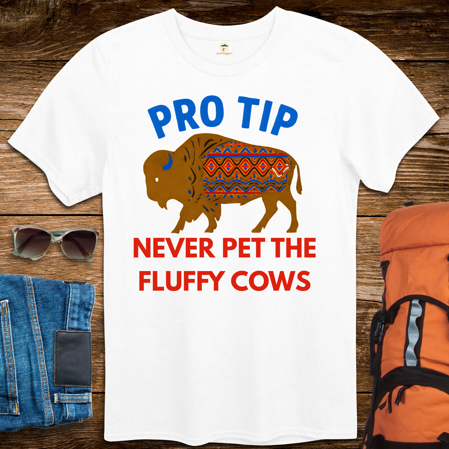 Pro Tip Never Pet The Fluffy Cows - Bright Colors