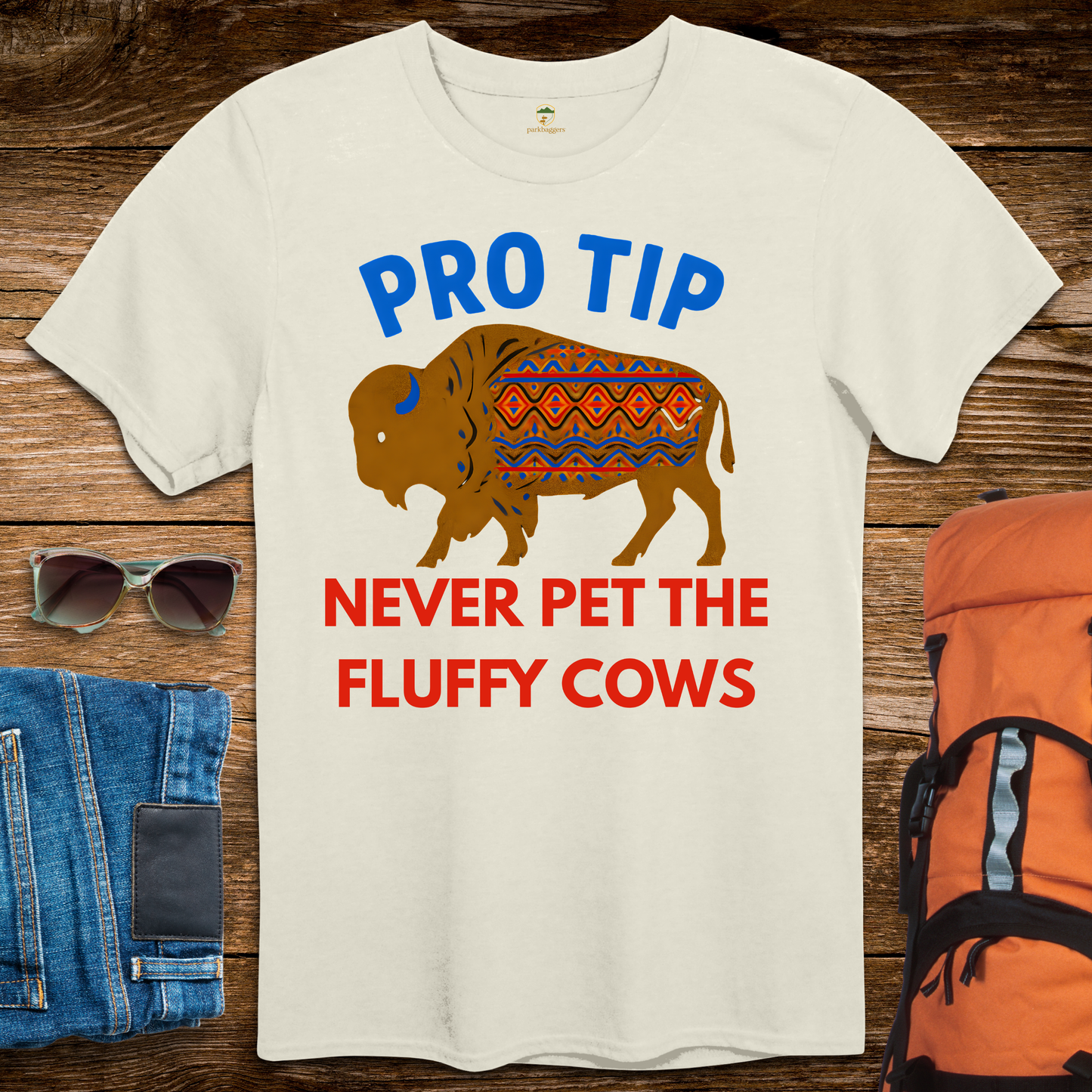 Pro Tip Never Pet The Fluffy Cows - Bright Colors