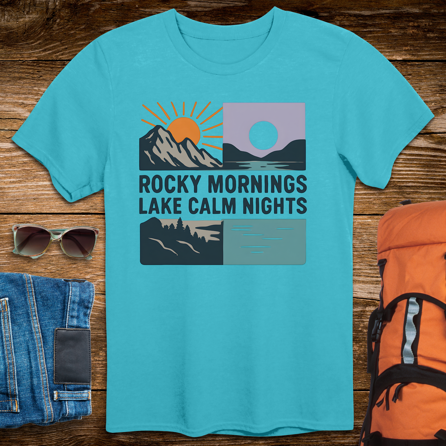 Rocky Mornings Lake Calm Nights