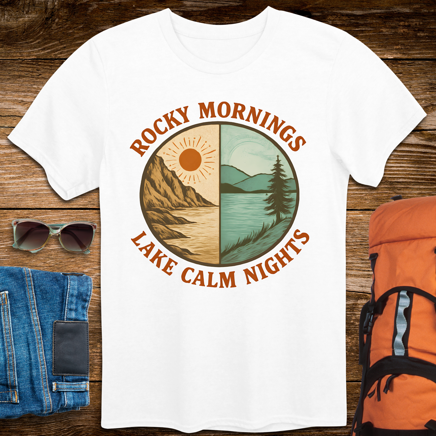 Rocky Mornings Lake Calm Nights