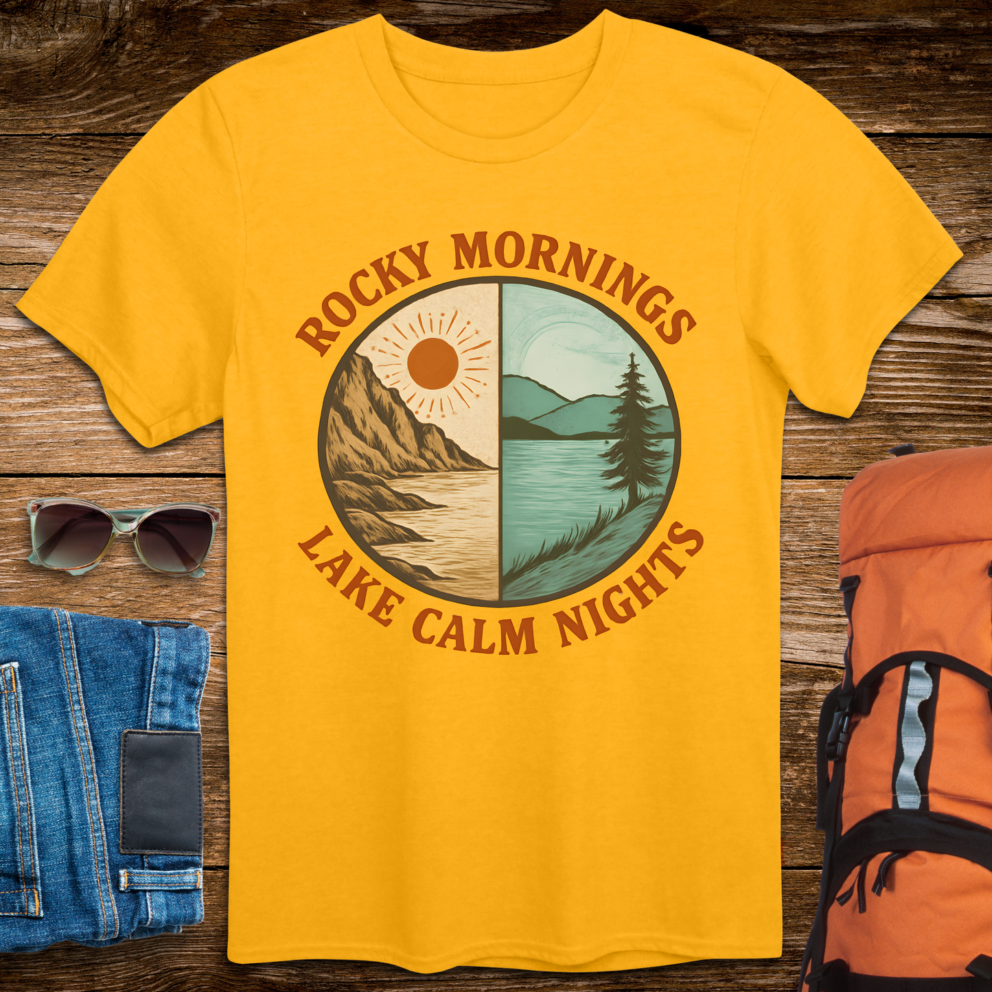 Rocky Mornings Lake Calm Nights