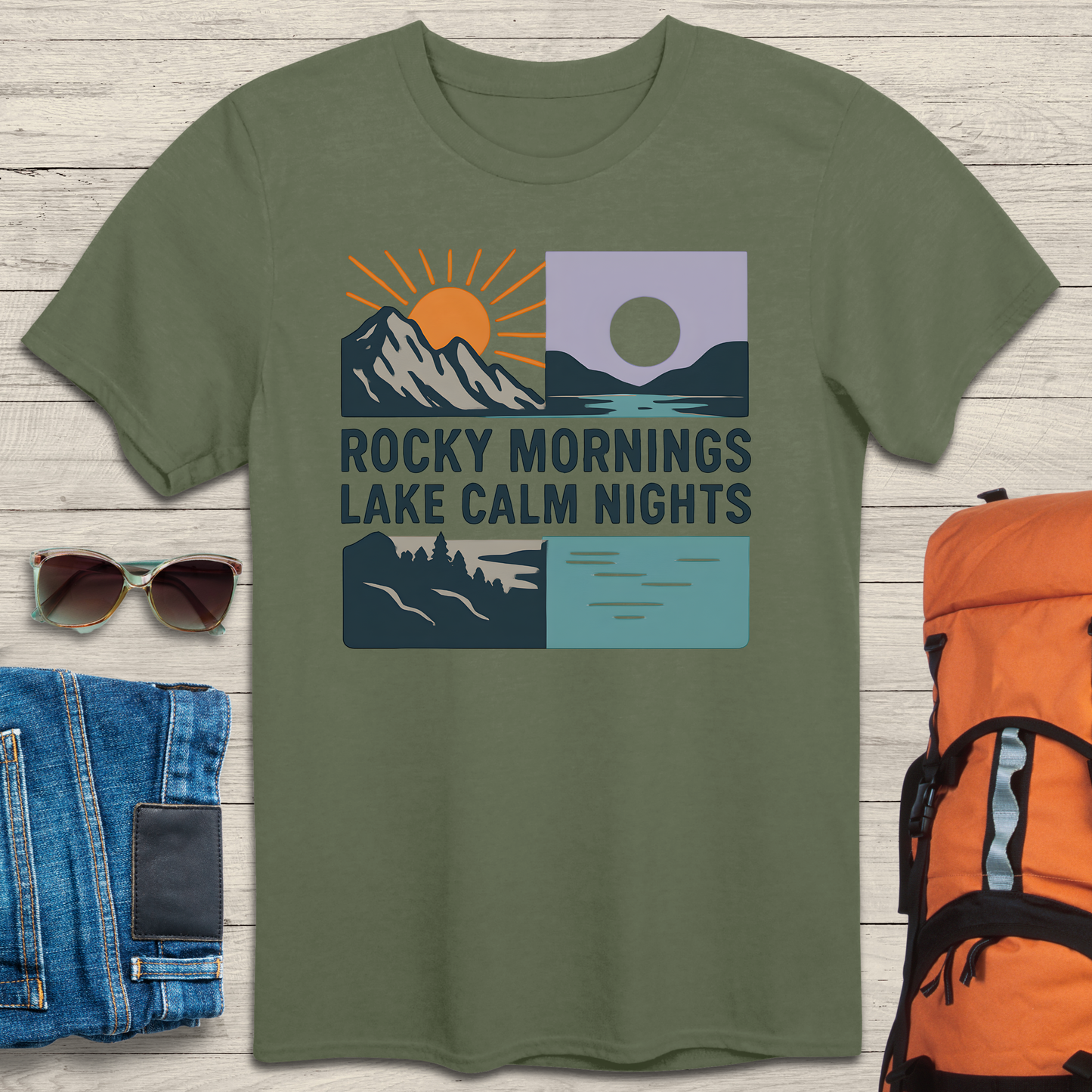 Rocky Mornings Lake Calm Nights