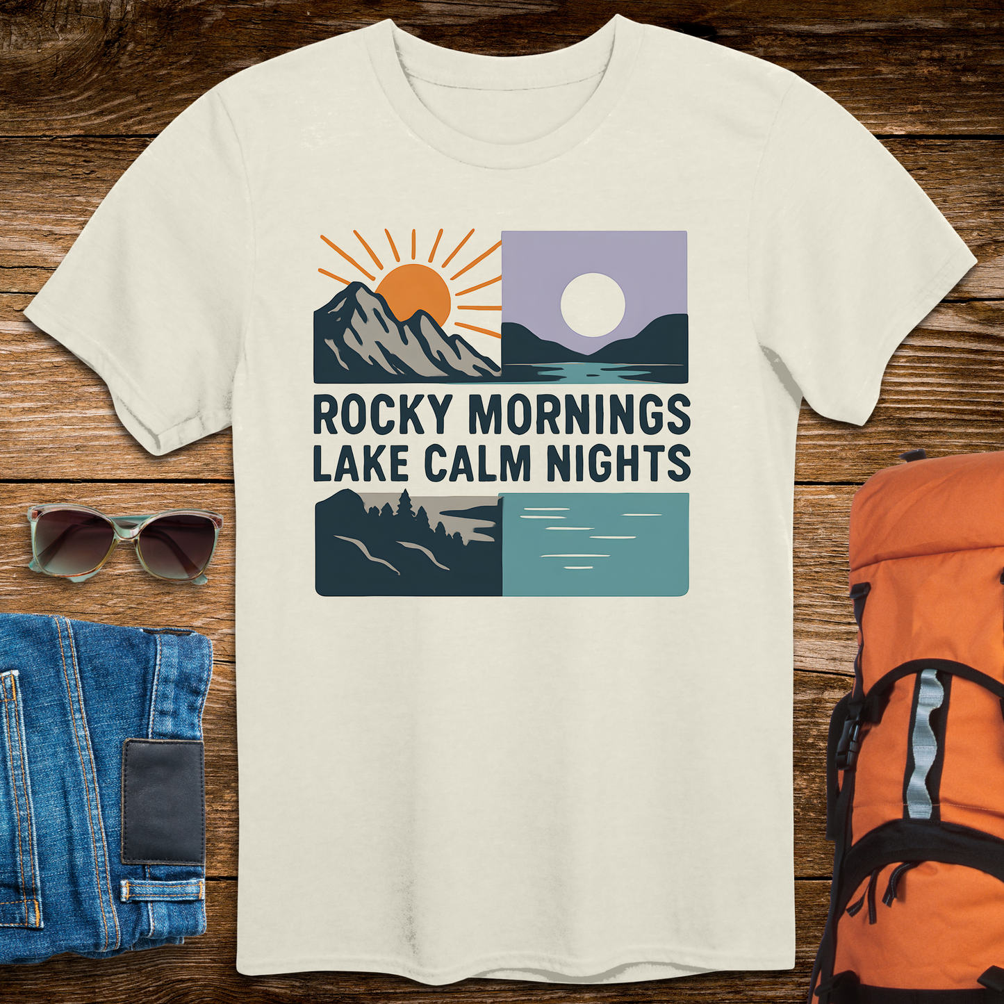 Rocky Mornings Lake Calm Nights