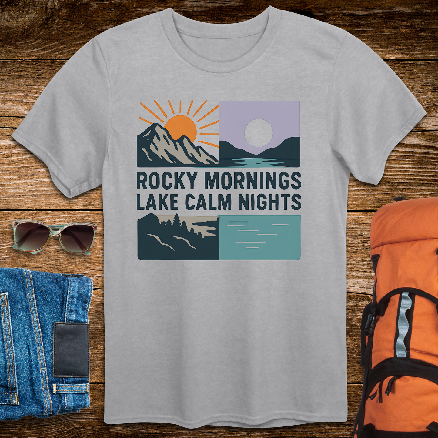 Rocky Mornings Lake Calm Nights